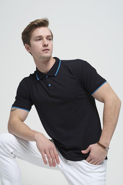 Oksit Colton Collar Lycra Slim Fit Ανδρικό μπλουζάκι polo γιακά