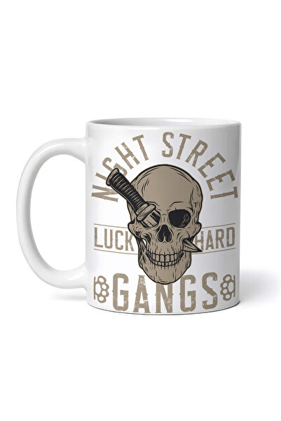 OEM Cană albă personalizată, Night street noroc hard gangs, INOVATIX®. 330 ml