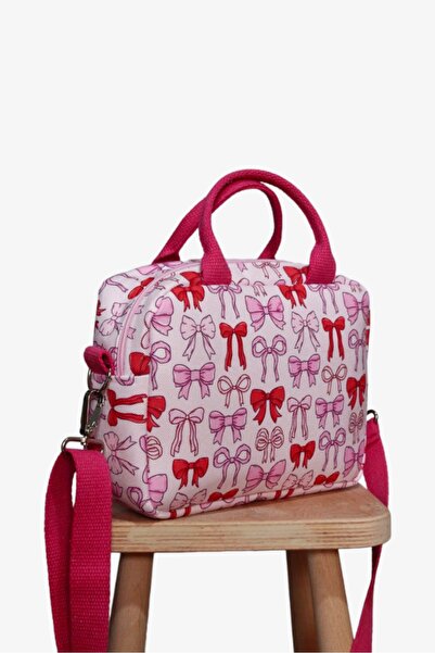 BUSRAKAZANCDESİGN Fiyonk Desenli Beslenme, Yemek Taşıma Çantası , Lunch Bag