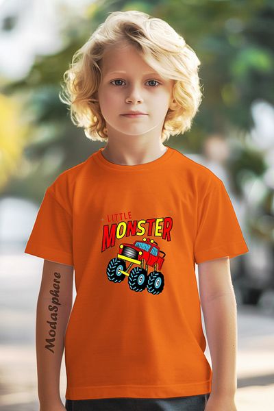 ModaSphere Printed Crew Neck Short Sleeve Children's T-Shirt