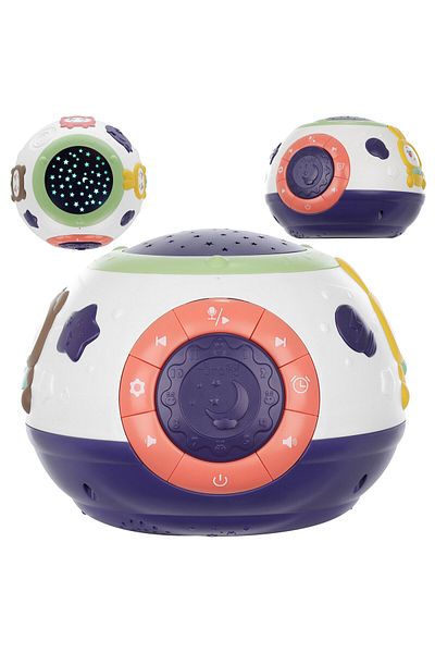 zola Projector with night light for children, Zola®, with 4 modes, pleasant songs, 18 x 14 cm