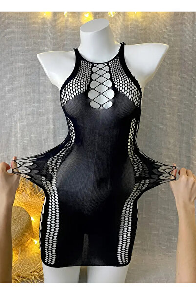 CN Fishnet Hollowed Out Dress Beach Swimsuit Clothing Pareo