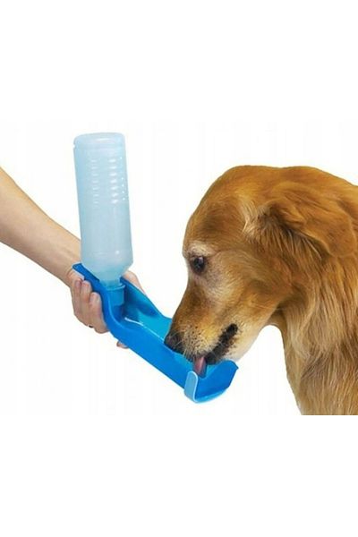 zola Foldable water bottle for puppies, 250 ml, plastic, blue