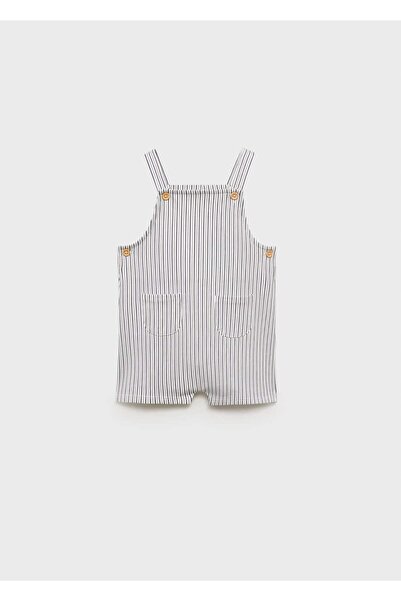 MANGO Baby Çizgili kısa tulum