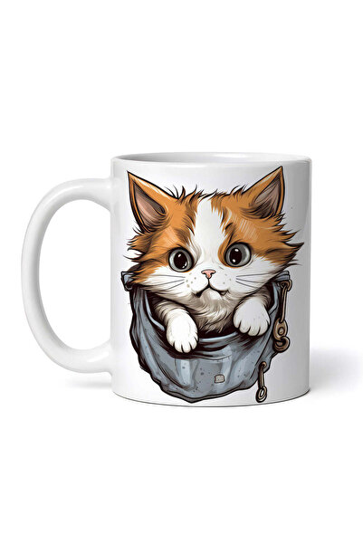 OEM Εξατομικευμένη λευκή κούπα, Σόφι η Γάτα, INOVATIX®. 330ml