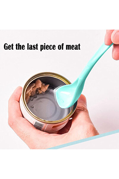 zola Universal food lid, made of flexible and leak-proof silicone, with spoon, diameter 8.9 cm, blue