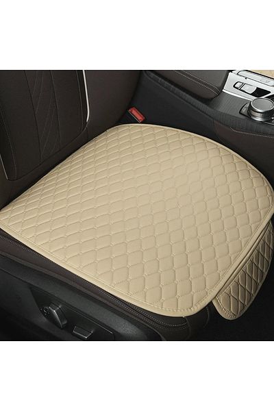 zola Husa protectie scaun auto fata, confortabila, cu buzunar, bej, 50x52 cm