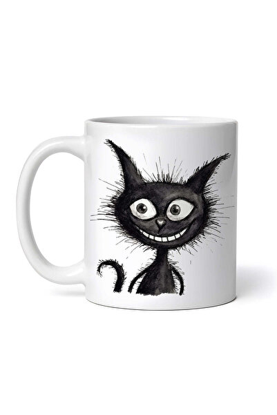OEM Cană albă personalizată, Crazy Cat, INOVATIX®. 330ml