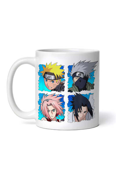 OEM Cană albă personalizată, personaje Naruto, INOVATIX®. 330ml