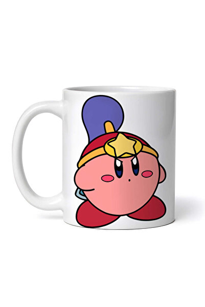 OEM Εξατομικευμένη λευκή κούπα, Kirby ο σαμουράι, INOVATIX®. 330ml