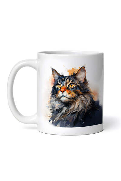 OEM Εξατομικευμένη λευκή κούπα, Wise Kitten, INOVATIX®. 330ml