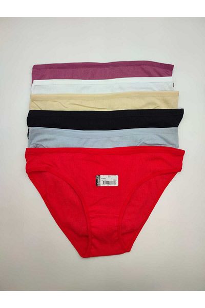 BEYAZTOPTAN 100% Cotton Women's 6-Pack Camisole Bikini (0510)