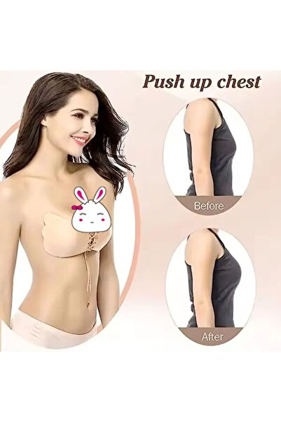 m mlinda Görünmez Dikişsiz Stil Kendinden Yapışkanlı Gögüs Ucu Kapatıcı Silikon Abiye Sütyen