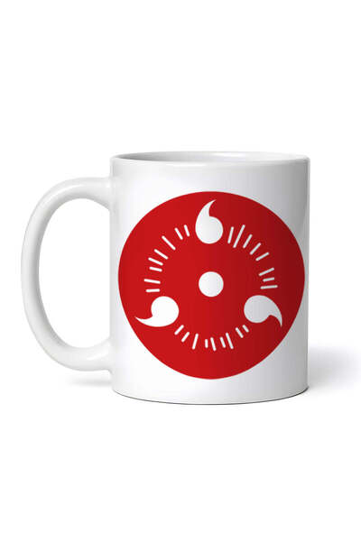 OEM Cană albă personalizată, ochi Naruto, INOVATIX®. 330 ml