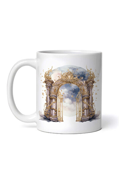 OEM Cană albă personalizată, Poartă către stele, INOVATIX®. 330ml