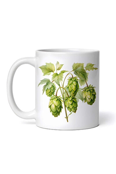 OEM Cană albă personalizată, plantă verde, INOVATIX®. 330ml