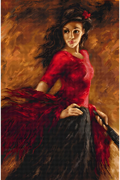 EleganTShoP طقم لوكا-اس ايتامين بغرز متقاطعة (خيط، إبرة، قماش) 31*46,5 سم B534