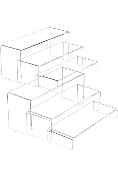 Generic عرض رافعات الأكريليك (بطول 9 بوصات، 6 قطع)