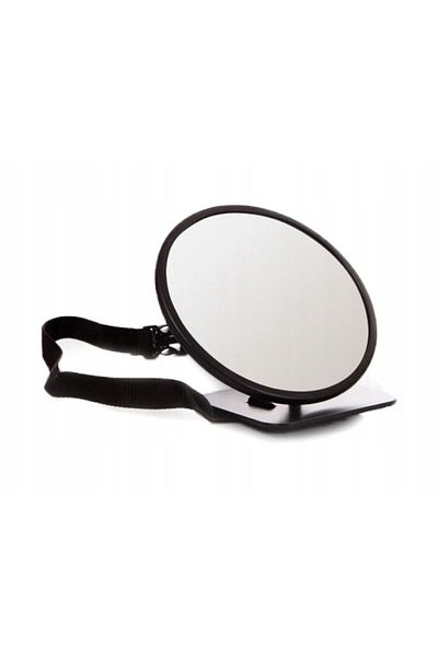 zola Oglinda rotativa, pentru observarea copilului in timpul calatoriei, neagra, 360 grade, 19 cm