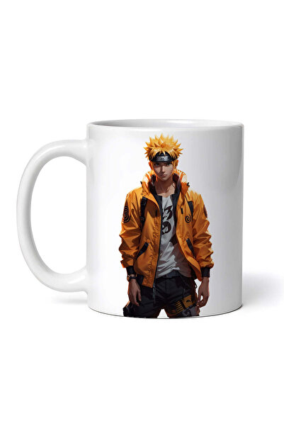 OEM Cană albă personalizată, Naruto cu jachetă, INOVATIX®. 330ml