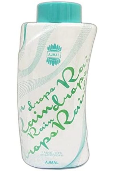 Ajmal Body Powder with Rain Drops Fragrance by Ajmal, 100g