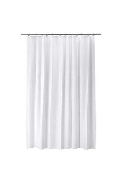 SyaMAG Perdea De Dus Cu 12 Inele Plastic Incluse, 200x180 Cm, Alba