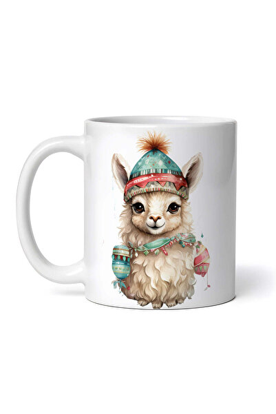 OEM Εξατομικευμένη λευκή κούπα, Λάμα με καπέλο Εσκιμώων, INOVATIX®. 330ml