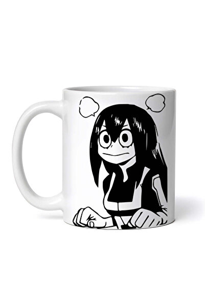 OEM Εξατομικευμένη λευκή κούπα, anime My Hero Academia Tsuyu Asui, INOVATIX®....