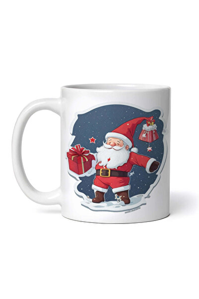 OEM Cană albă personalizată, Moș Crăciun în costum, INOVATIX®. 330ml