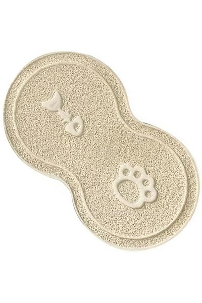 zola Animal feeding mat, non-slip, waterproof, 45x26 cm, beige
