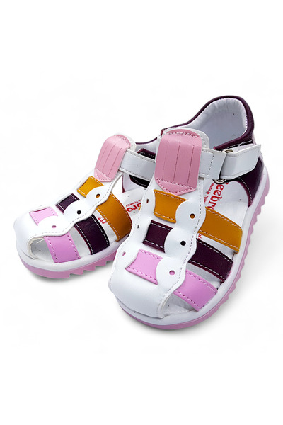 BEEBRON صنادل للفتيات الصغيرات من الخطوة الأولى لتقويم العظام Kiagcm2406 بالل...