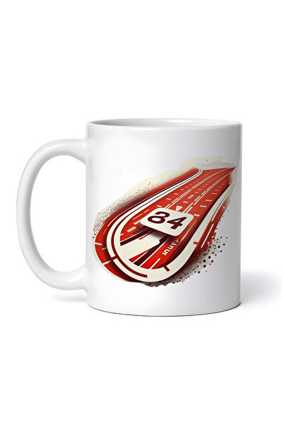 OEM Cană albă personalizată, pistă de alergare, INOVATIX®. 330ml