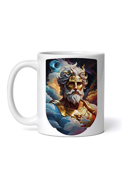 OEM Cană albă personalizată, bust al zeului grec Eter, INOVATIX®. 330ml