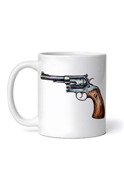 OEM Cană albă personalizată, Pistol, INOVATIX®. 330ml