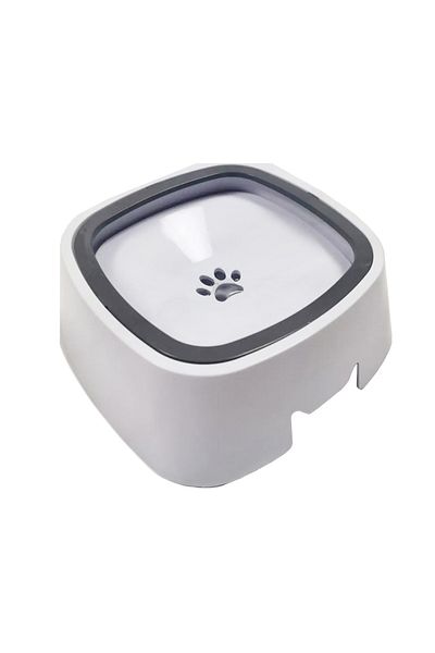 zola Bol antistropire pentru apa,pentru caini si pisici,garnitura detasabile,1.5 l,22x21.5x cm,alb/gri