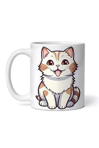 OEM Εξατομικευμένη λευκή κούπα, Η γάτα της Smylei, INOVATIX®. 330ml