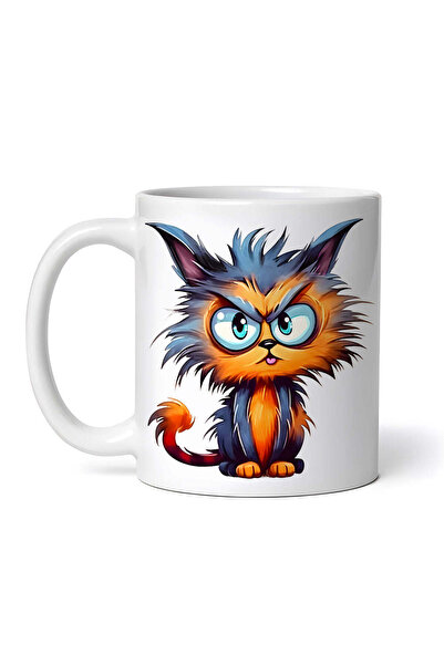 OEM Εξατομικευμένη λευκή κούπα, Peanut Cat, INOVATIX®. 330ml