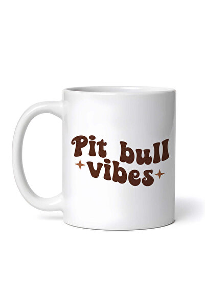 OEM Cană albă personalizată, cu vibrații Pitbull, INOVATIX®. 330 ml