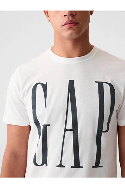 GAP Έχετε το λογότυπο Gapor; Ανδρικό T-Shirt Λευκό