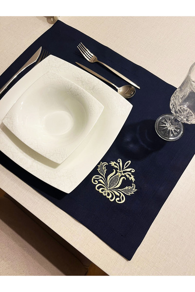 Zeren Home Поліестер, льон, без вишивки, американська сервіровка 35x45 - 2 штуки