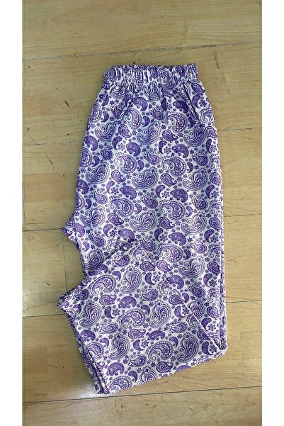 Şendil Büyük Beden Anne Ağlı Içi Pamuklu Tek Alt Pijama
