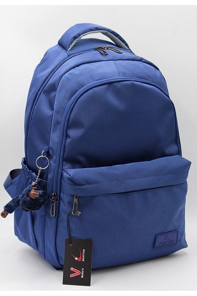 Harmela 34100 Water Resistant Daily School Backpack Unisex School Bag Navy Blue