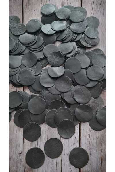 ELİS Hakiki (Gerçek) Deri Daire Figürü 3.5 cm 100 Adet