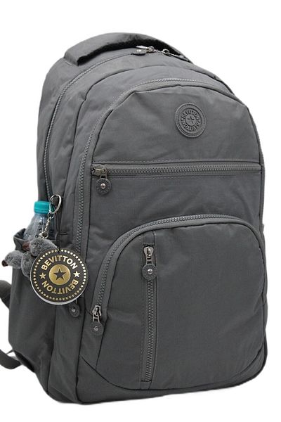 Harmela 1710 Water Resistant School Backpack Unisex Daily School Bag Gray