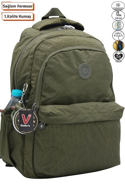 Harmela 2200 School Backpack Water Resistant Unisex Daily & School Bag Khaki