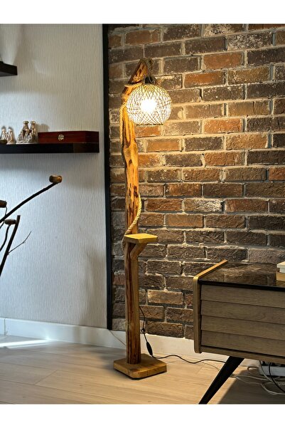 Home Ağaç Zemin Lambası, Dekoratif Zemin Lambası, Doğal Ahşap Zemin Lambası ,...