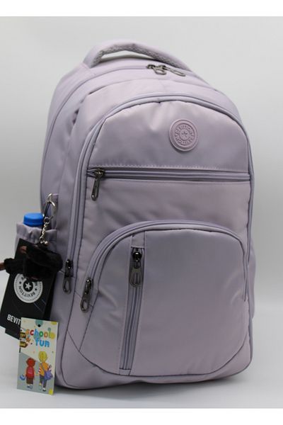 Harmela 1710 Water Resistant School Backpack Unisex Daily School Bag Outdoor Lavender