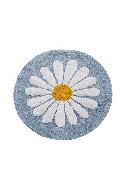 LC Waikiki LCW HOME Χαλάκι Μπάνιου με Μπλε Λουλούδι 60 cm