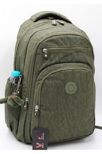 Harmela 1800 Water Resistant Casual School Backpack Unisex School Bag Khaki