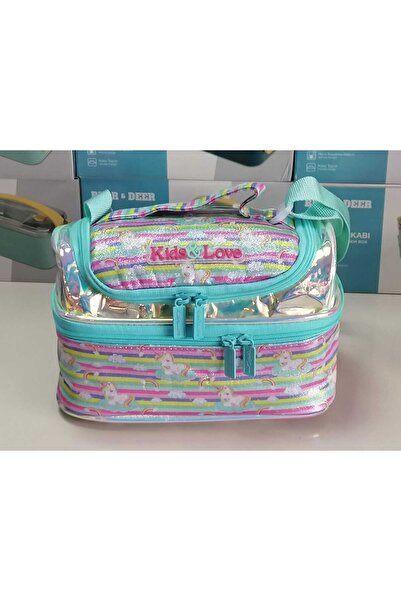 KAUKKO KidsLove Beslenme Çantası THERMO 2 katlı yaldızlı